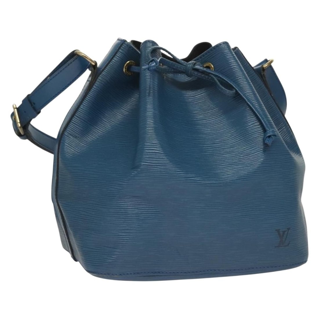 Louis Vuitton Epi Petit Noe Shoulder Bag Blue M44105 Made in France (1 of 18)