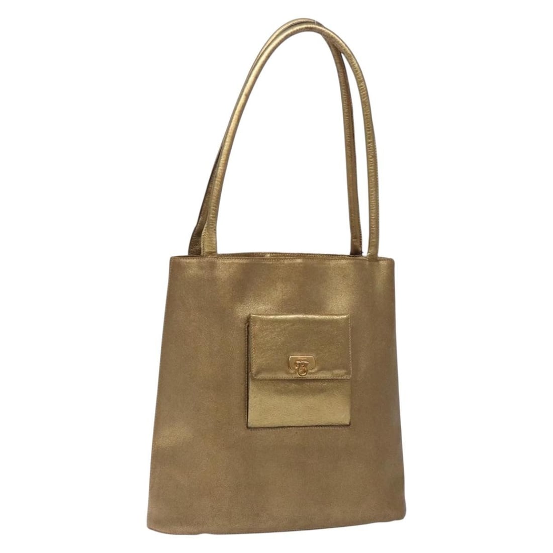 Salvatore Ferragamo Gancini Gold Leather Tote Bag Made in Italy: Salvatore Ferragamo Gancini Gold Leather Tote Bag Made in Italy This Salvatore Ferragamo Gancini Tote Bag is a stunning accessory crafted from luxurious leather in a striking gold color. Measuring app