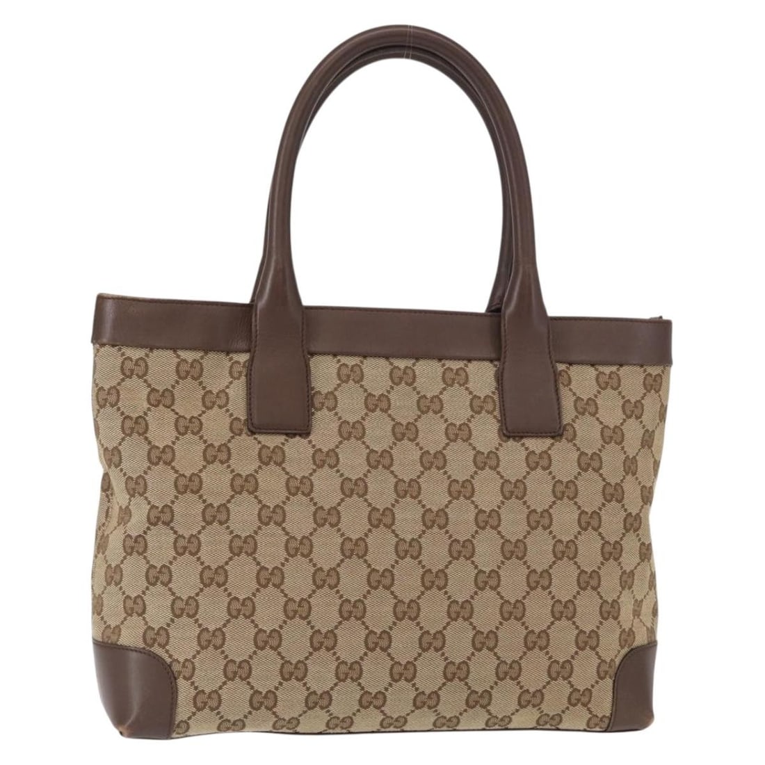 GUCCI GG Canvas Tote Bag Beige Gold 002 1199 Authentic (1 of 18)