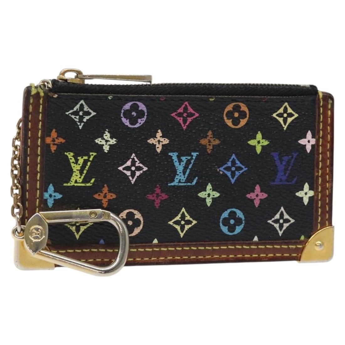 LOUIS VUITTON Monogram Multicolor Coin Purse M13664 Auth (1 of 18)