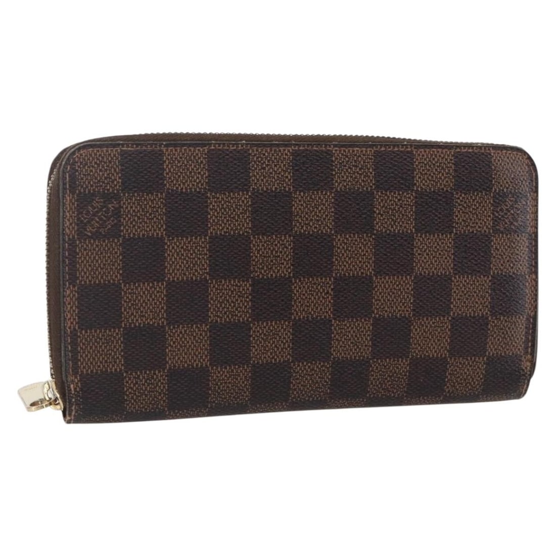 LOUIS VUITTON Damier Ebene Long Zippy Wallet N41661 Auth (1 of 18)