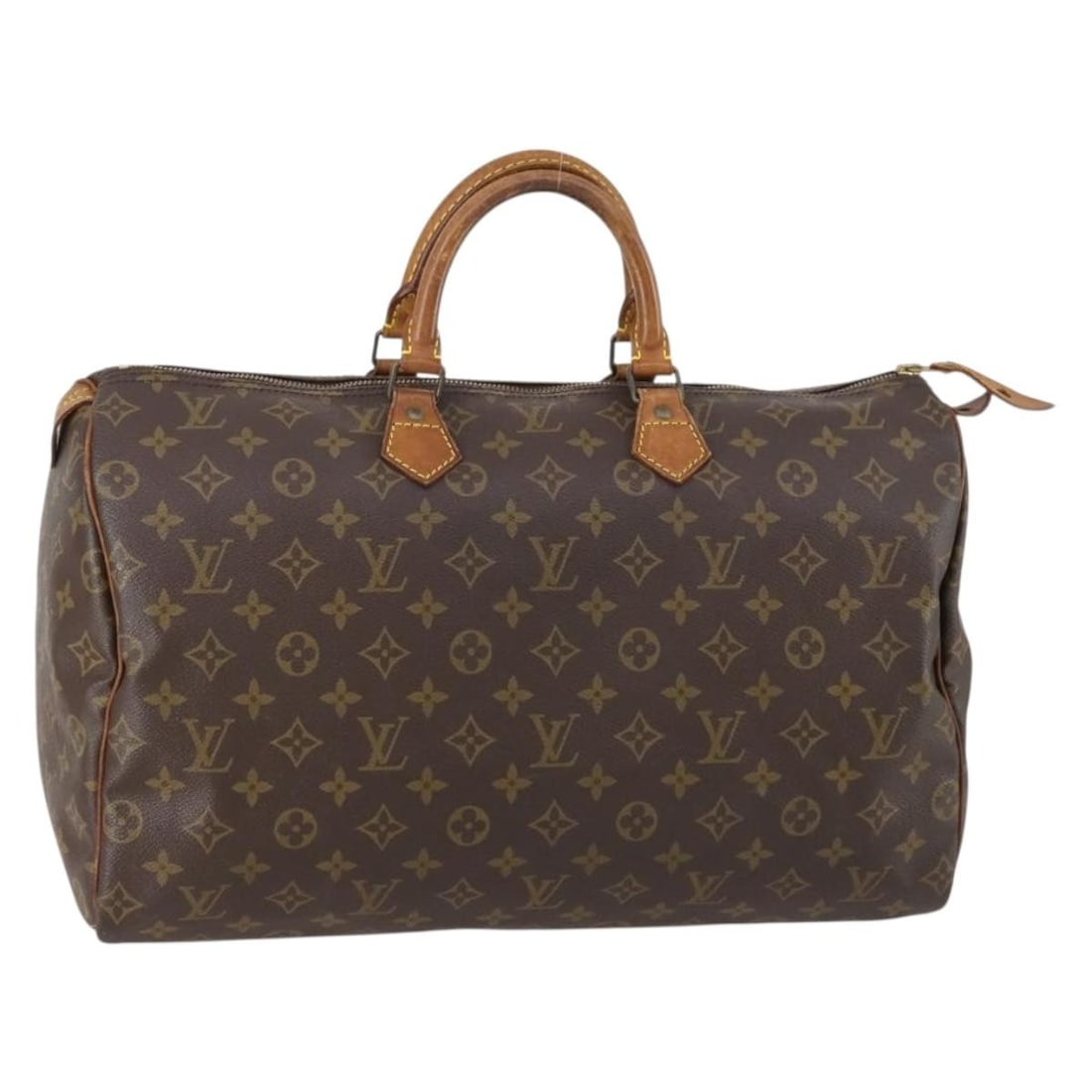 LOUIS VUITTON Monogram Speedy 40 Hand Bag M41522 Authentic France: LOUIS VUITTON Monogram Speedy 40 Hand Bag M41522 Authentic France This iconic LOUIS VUITTON Monogram Speedy 40 Hand Bag is crafted from durable Monogram Canvas, showcasing the classic LV monogram patt