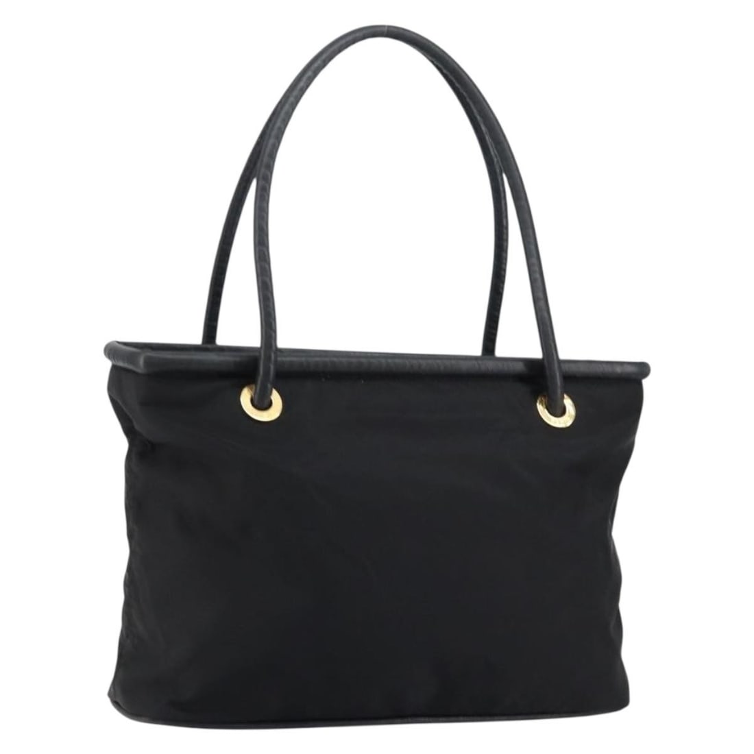 CELINE Black Gold Nylon Tote Bag Made in Italy Auth EP11537 (1 of 18)