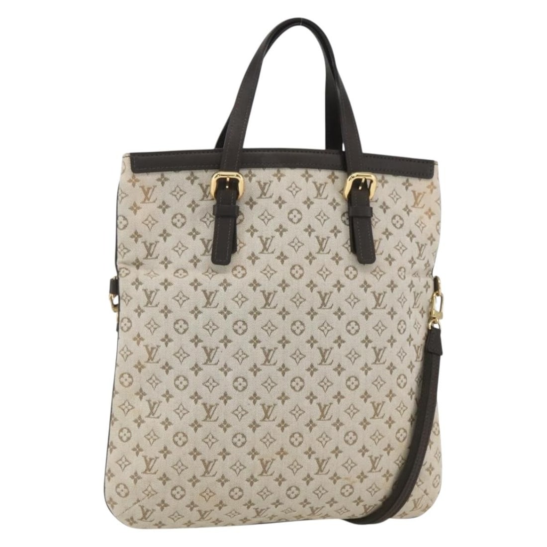 Louis Vuitton Mini Francoise Monogram Canvas Tote with Shoulder Strap Khaki M92209: Louis Vuitton Mini Francoise Monogram Canvas Tote with Shoulder Strap Khaki M92209 This is a Louis Vuitton Monogram Mini Francoise Tote Bag in khaki. Crafted from Monogram Mini Canvas, it features bot