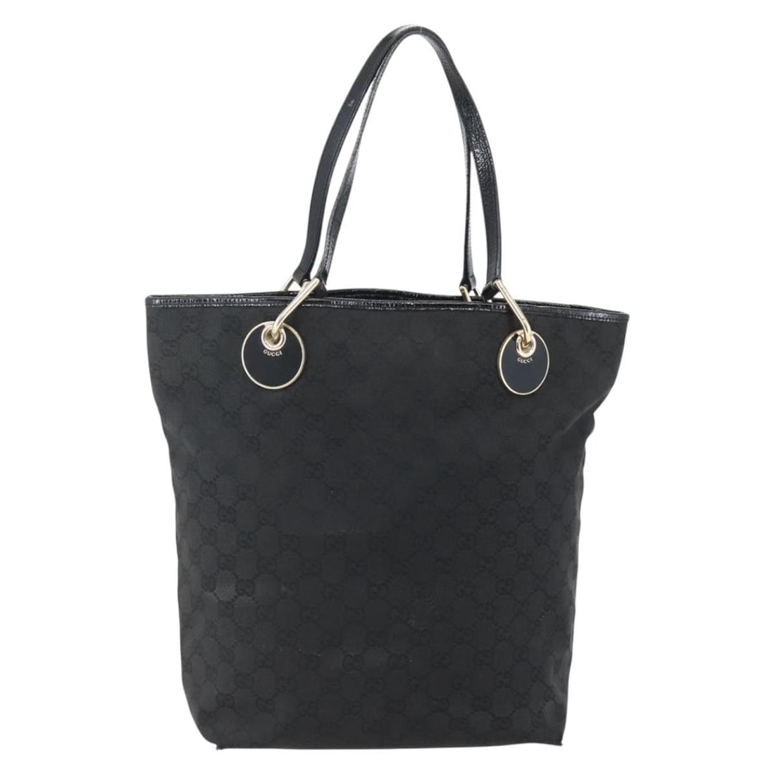 GUCCI GG Canvas Tote Bag Black Gold 120836 Made in Italy: GUCCI GG Canvas Tote Bag Black Gold 120836 Made in Italy This authentic GUCCI GG Canvas Tote Bag showcases a stylish blend of black and gold hues. Crafted from premium GG Canvas, this tote features a
