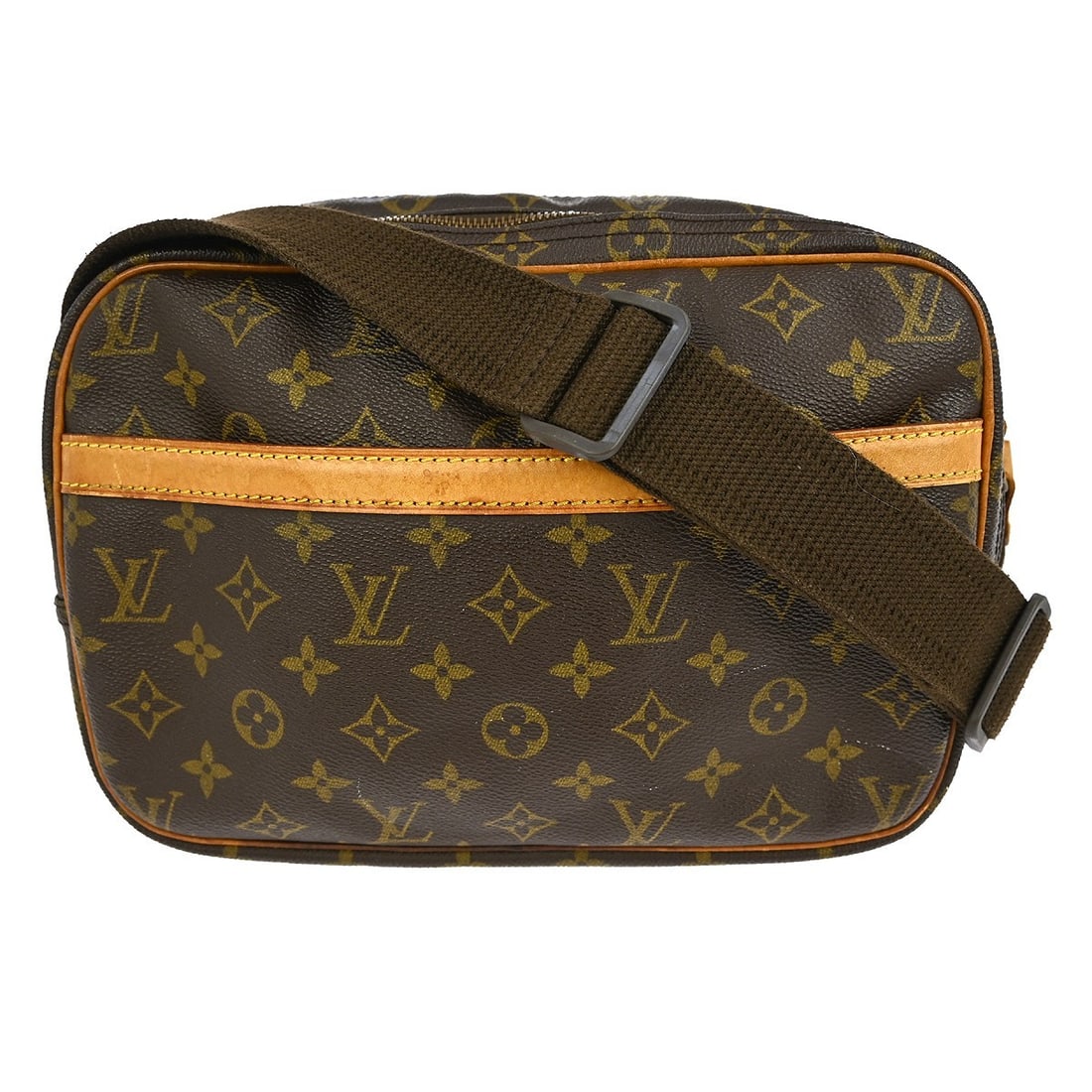 Louis Vuitton Reporter PM Monogram Shoulder Bag M45254: Louis Vuitton Reporter PM Monogram Shoulder Bag M45254 This vintage Louis Vuitton Reporter PM Shoulder Bag is crafted from durable Monogram Canvas Leather, showcasing a classic brown exterior that fea