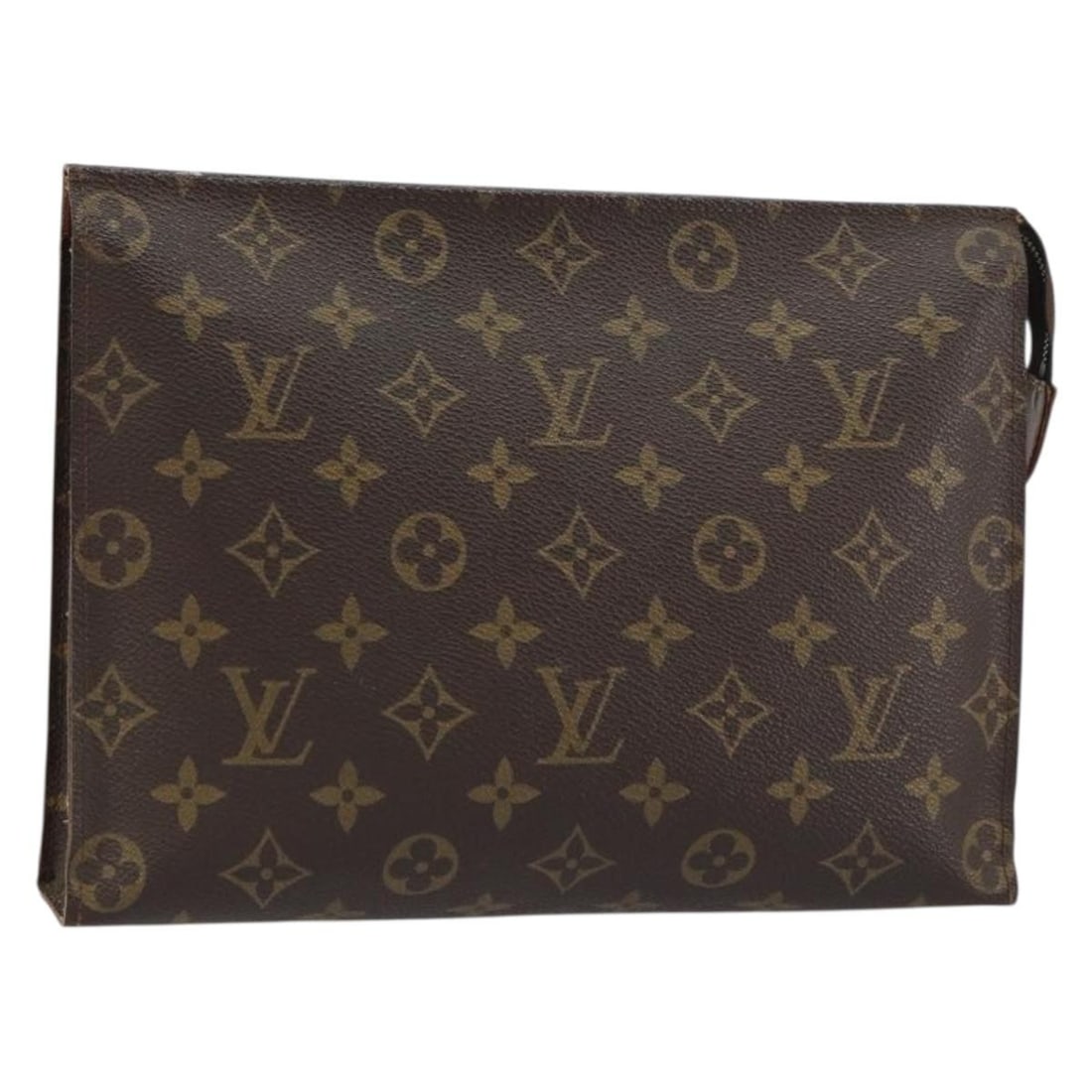 Monogram Canvas Poche Toilette 26 Pouch by Louis Vuitton M47542: Monogram Canvas Poche Toilette 26 Pouch by Louis Vuitton M47542 This Louis Vuitton Monogram Poche Toilette 26 pouch features the signature Monogram Canvas exterior in a classic monogram colorway. Made