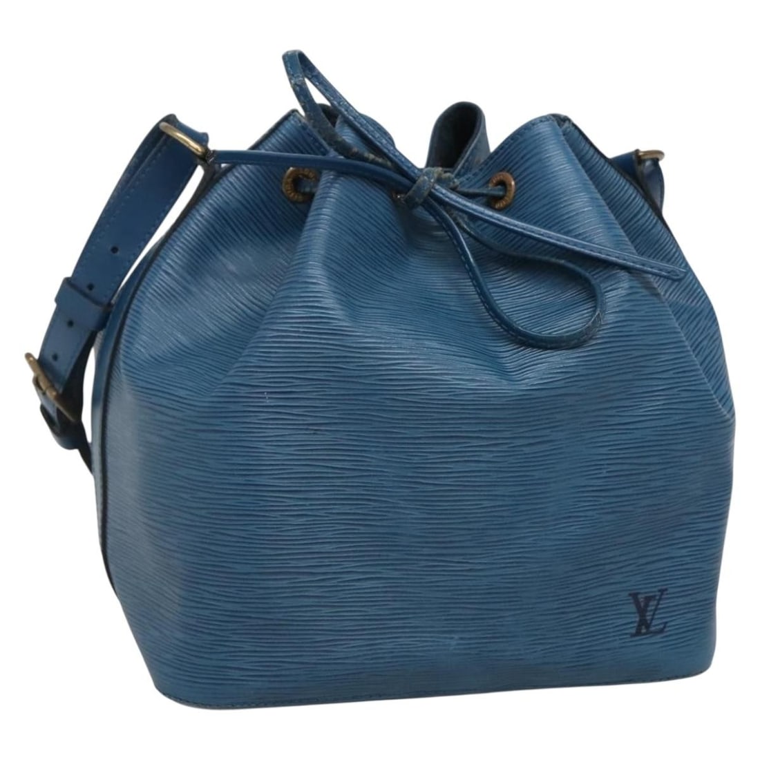 Louis Vuitton Epi Petit Noe Blue Shoulder Bag M44105 Auth (1 of 18)