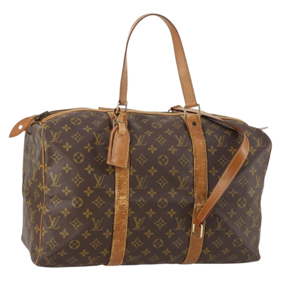 LOUIS VUITTON Monogram Sac Souple 45 Boston Bag Vintage M41624 Auth (1 of 18)