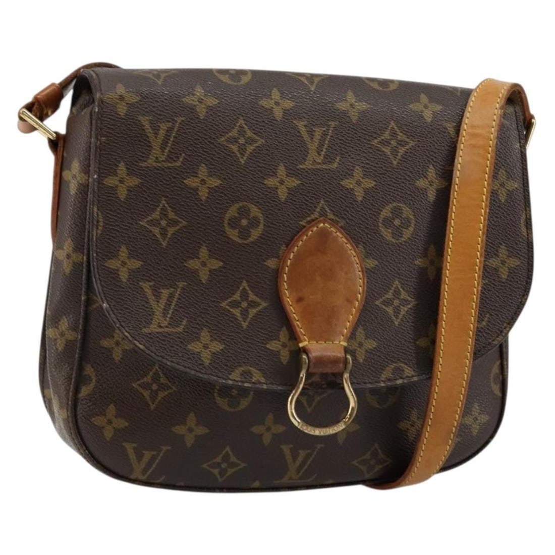 LOUIS VUITTON Monogram Saint Cloud GM Shoulder Bag M51242 Auth from France (1 of 18)