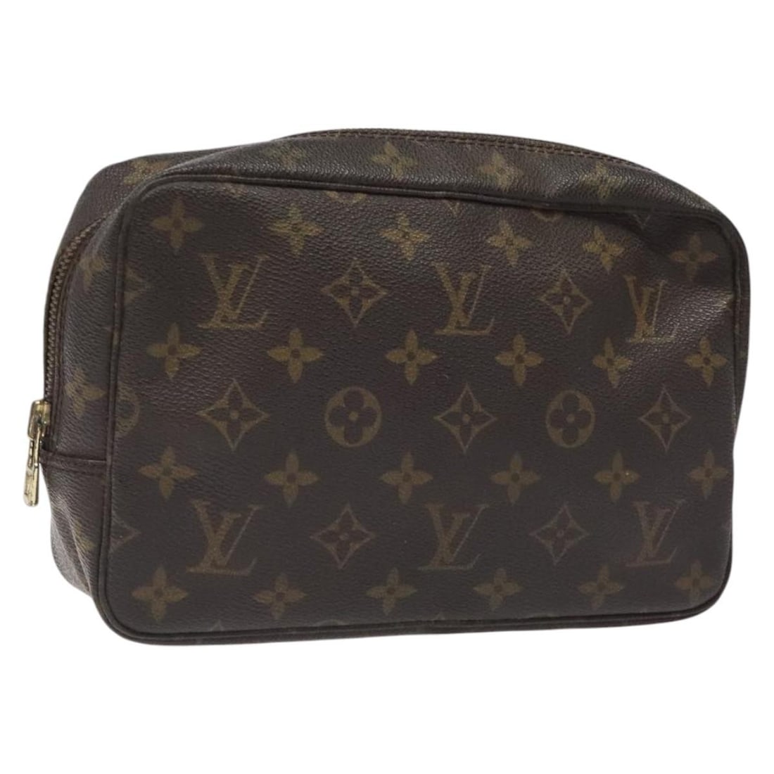 LOUIS VUITTON Monogram Trousse Toilette 23 Clutch Bag M47524 Auth: LOUIS VUITTON Monogram Trousse Toilette 23 Clutch Bag M47524 Auth Introducing the LOUIS VUITTON Monogram Trousse Toilette 23 Clutch Bag (M47524), a stylish accessory crafted from iconic Monogram Canva