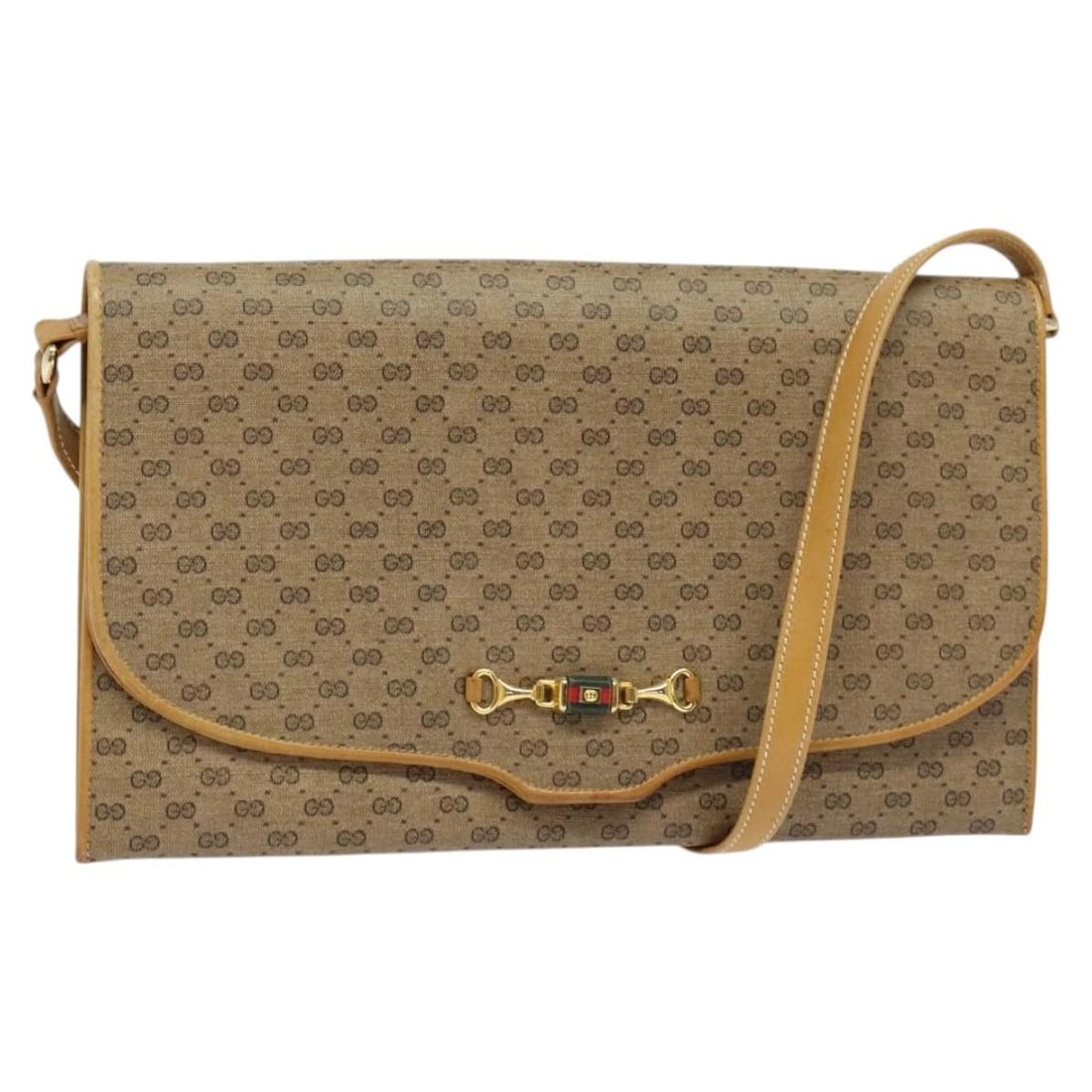 GUCCI Micro GG Supreme Beige Gold Shoulder Bag PVC Made in Italy: GUCCI Micro GG Supreme Beige Gold Shoulder Bag PVC Made in Italy This authentic GUCCI Micro GG Supreme Shoulder Bag is a stylish accessory made from durable PVC leather and features a chic beige and g