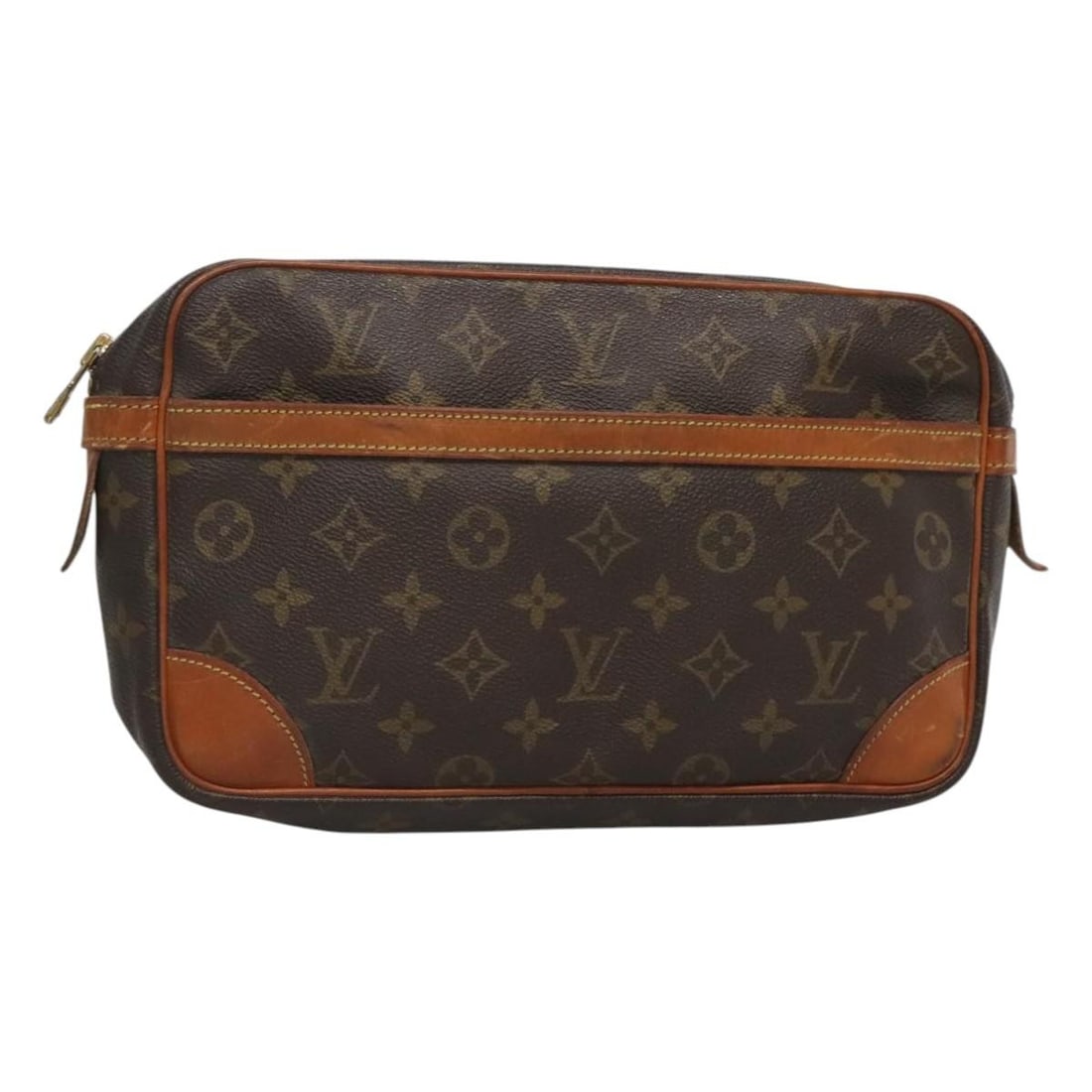 LOUIS VUITTON Monogram Compiegne 28 Clutch Bag M51845 Authentic: LOUIS VUITTON Monogram Compiegne 28 Clutch Bag M51845 Authentic This Louis Vuitton Monogram Compiegne 28 Clutch Bag is a stylish and elegant accessory crafted from durable Monogram Canvas. It features
