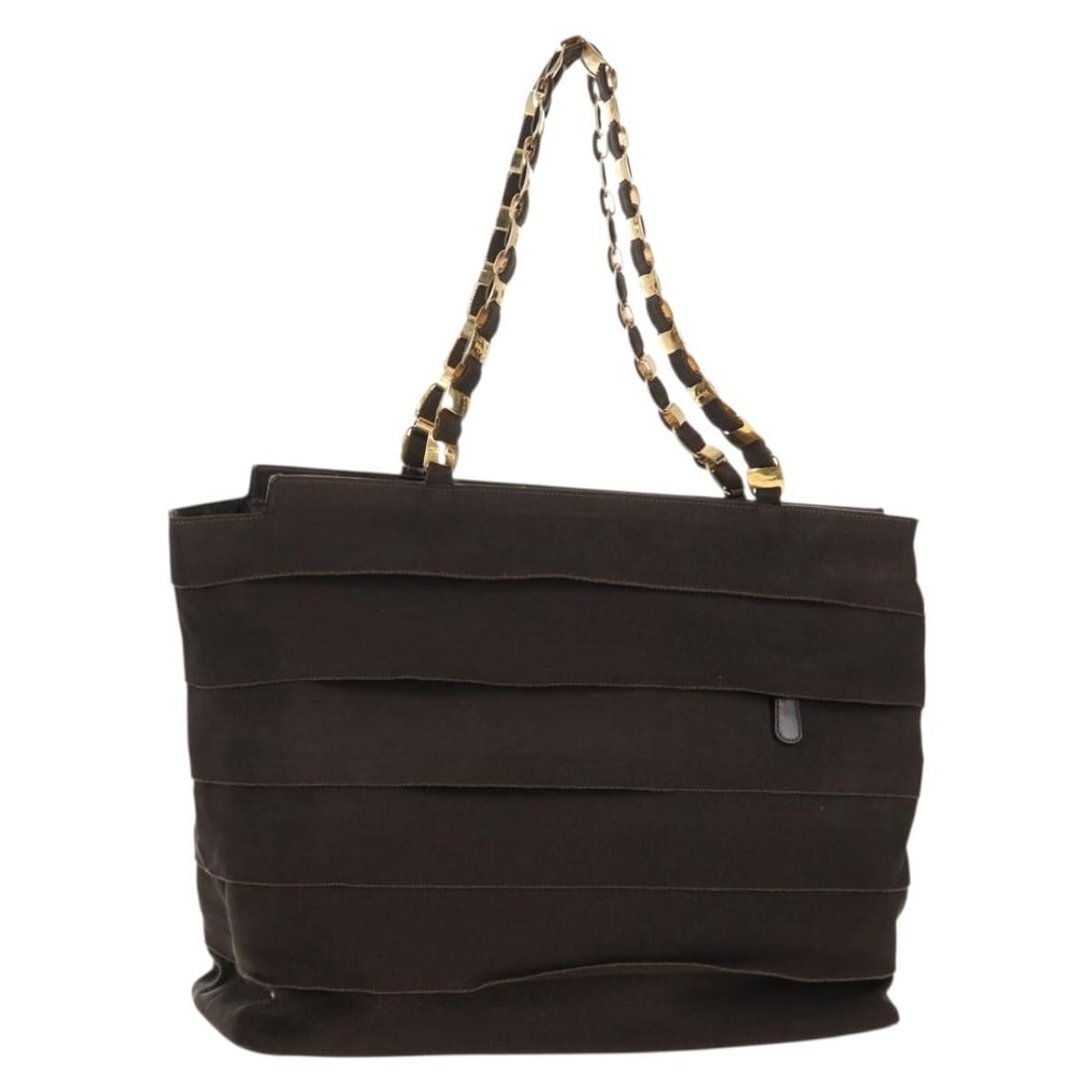 Salvatore Ferragamo Vala Brown Canvas Tote Handbag from Italy: Salvatore Ferragamo Vala Brown Canvas Tote Handbag from Italy This Salvatore Ferragamo Vala tote bag features a brown and silver canvas exterior, offering a spacious and practical design. The bag is m