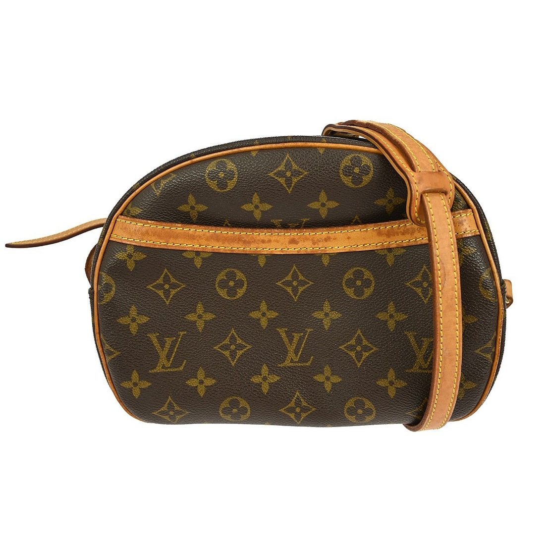 Louis Vuitton Monogram Blois Crossbody Bag M51221 Vintage Brown Canvas: Louis Vuitton Monogram Blois Crossbody Bag M51221 Vintage Brown Canvas Introducing the Louis Vuitton Monogram Blois Crossbody Bag, an iconic piece that combines luxury with practicality. This small-si