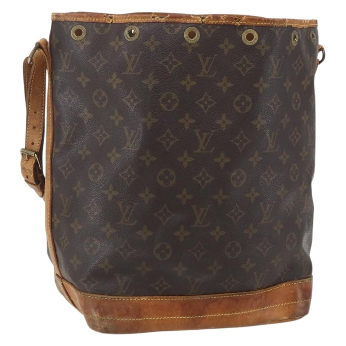 LOUIS VUITTON Monogram Noe Shoulder Bag M42224 Auth France (1 of 18)