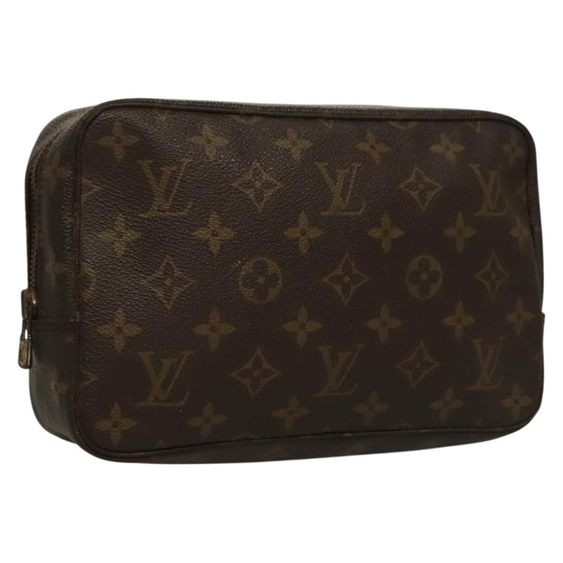 LOUIS VUITTON Monogram Trousse Toilette 23 Clutch Bag M47524 Auth France: LOUIS VUITTON Monogram Trousse Toilette 23 Clutch Bag M47524 Auth France This LOUIS VUITTON Monogram Trousse Toilette 23 Clutch Bag is a classic accessory crafted from durable Monogram Canvas, featuri