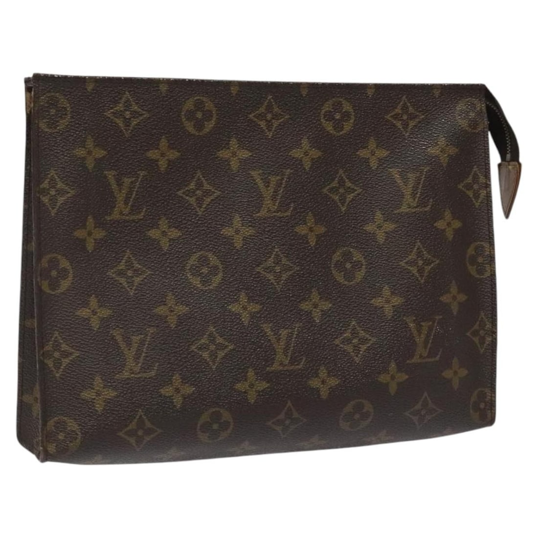 LOUIS VUITTON Monogram Poche Toilette 26 Pouch M47542 Made in France: LOUIS VUITTON Monogram Poche Toilette 26 Pouch M47542 Made in France This LOUIS VUITTON Monogram Poche Toilette 26 Pouch is a stylish accessory crafted from durable Monogram Canvas. The exterior showc