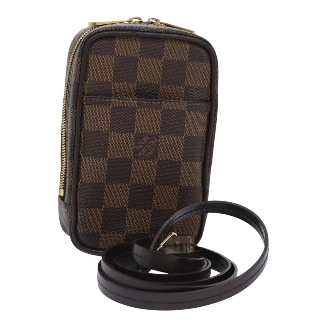 LOUIS VUITTON Damier Ebene Etui Okapi PM Pouch N61738 Auth: LOUIS VUITTON Damier Ebene Etui Okapi PM Pouch N61738 Auth This LOUIS VUITTON Damier Ebene Etui Okapi PM Pouch is a stylish and practical accessory crafted from high-quality Damier Ebene Canvas. Measu