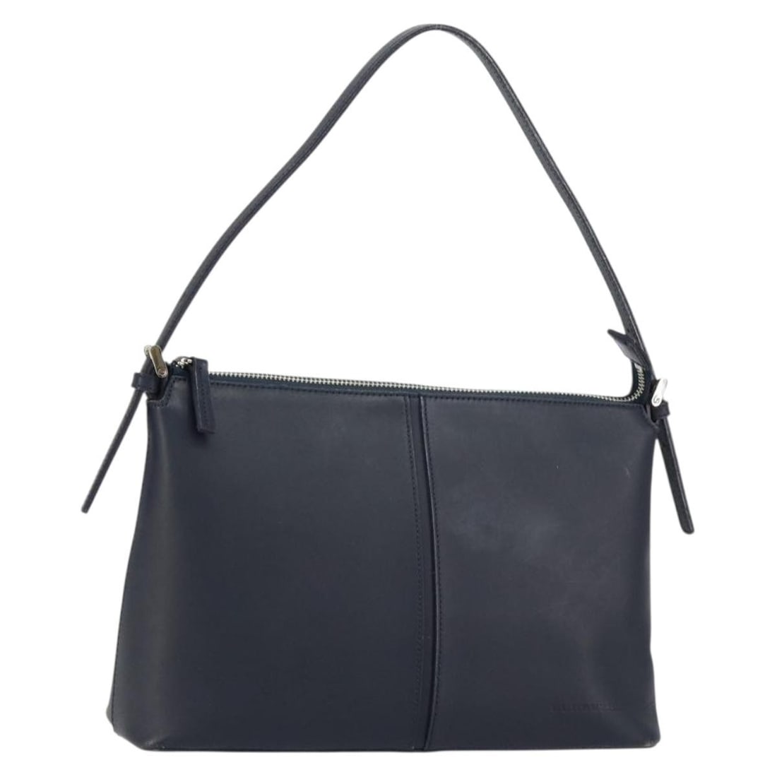 BURBERRY Navy Leather One Shoulder Bag AM9843 Authentic (1 of 18)