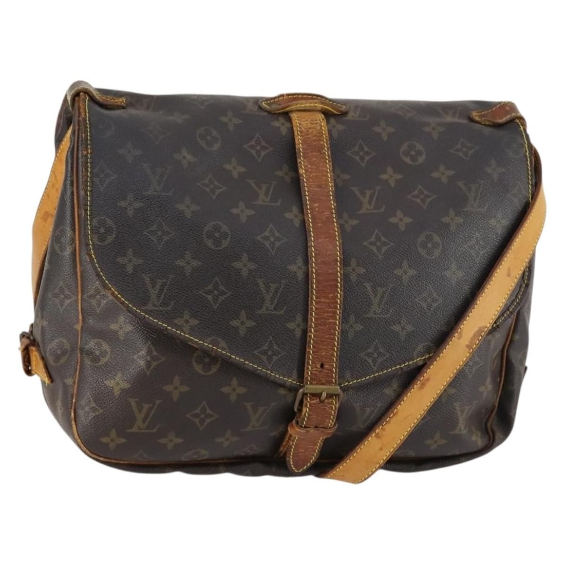 LOUIS VUITTON Monogram Saumur 35 Shoulder Bag M42254 France Auth: LOUIS VUITTON Monogram Saumur 35 Shoulder Bag M42254 France Auth This authentic LOUIS VUITTON Monogram Saumur 35 Shoulder Bag (M42254) is a stylish companion for any occasion. Crafted in France from d