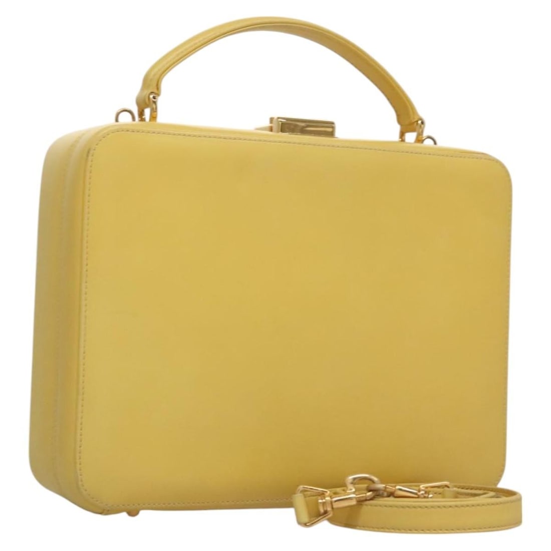 Authentic GUCCI Yellow Gold Leather Hand Bag with Shoulder Strap: Authentic GUCCI Yellow Gold Leather Hand Bag with Shoulder Strap This authentic GUCCI handbag is crafted from high-quality leather in a striking yellow and gold exterior. Designed for versatility, it