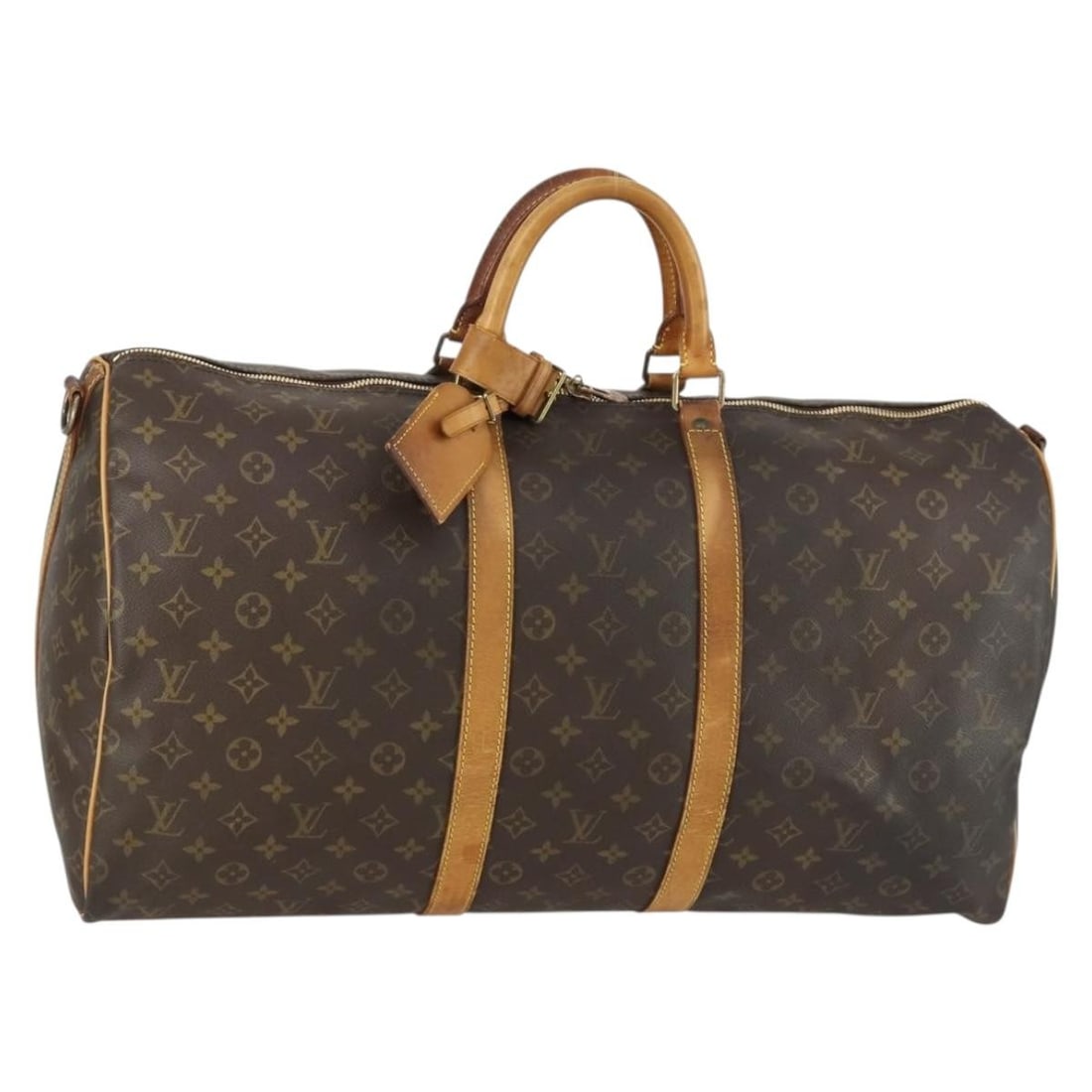 LOUIS VUITTON Monogram Keepall Bandouliere 55 Boston Bag M41414 Authentic (1 of 18)