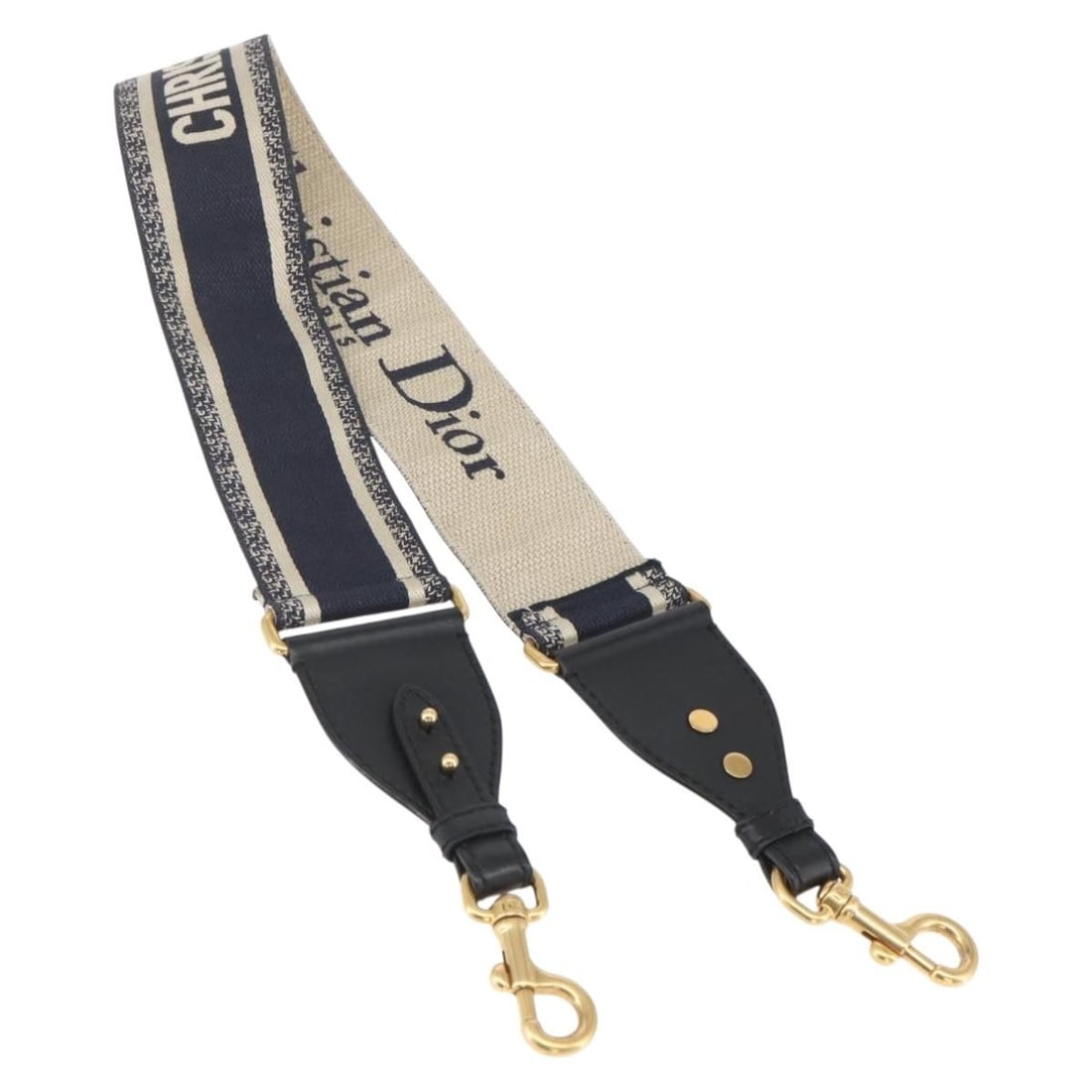 Christian Dior Navy Canvas Shoulder Strap Made in Italy: Christian Dior Navy Canvas Shoulder Strap Made in Italy This Christian Dior shoulder strap is crafted from durable navy canvas, designed to enhance your style with a touch of luxury. Made in Italy, it
