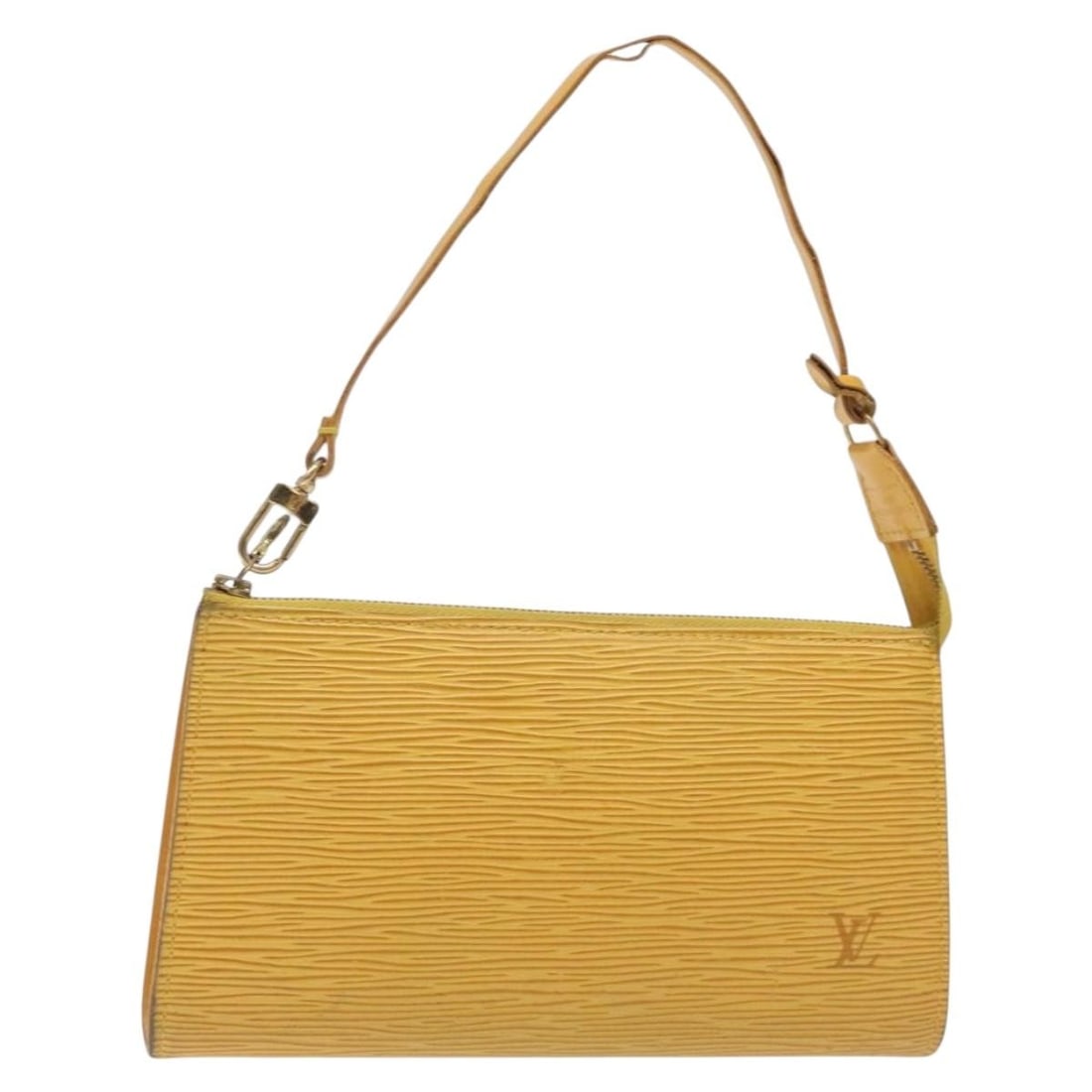 LOUIS VUITTON Epi Pochette Accessoires Pouch Yellow M52989 France (1 of 18)
