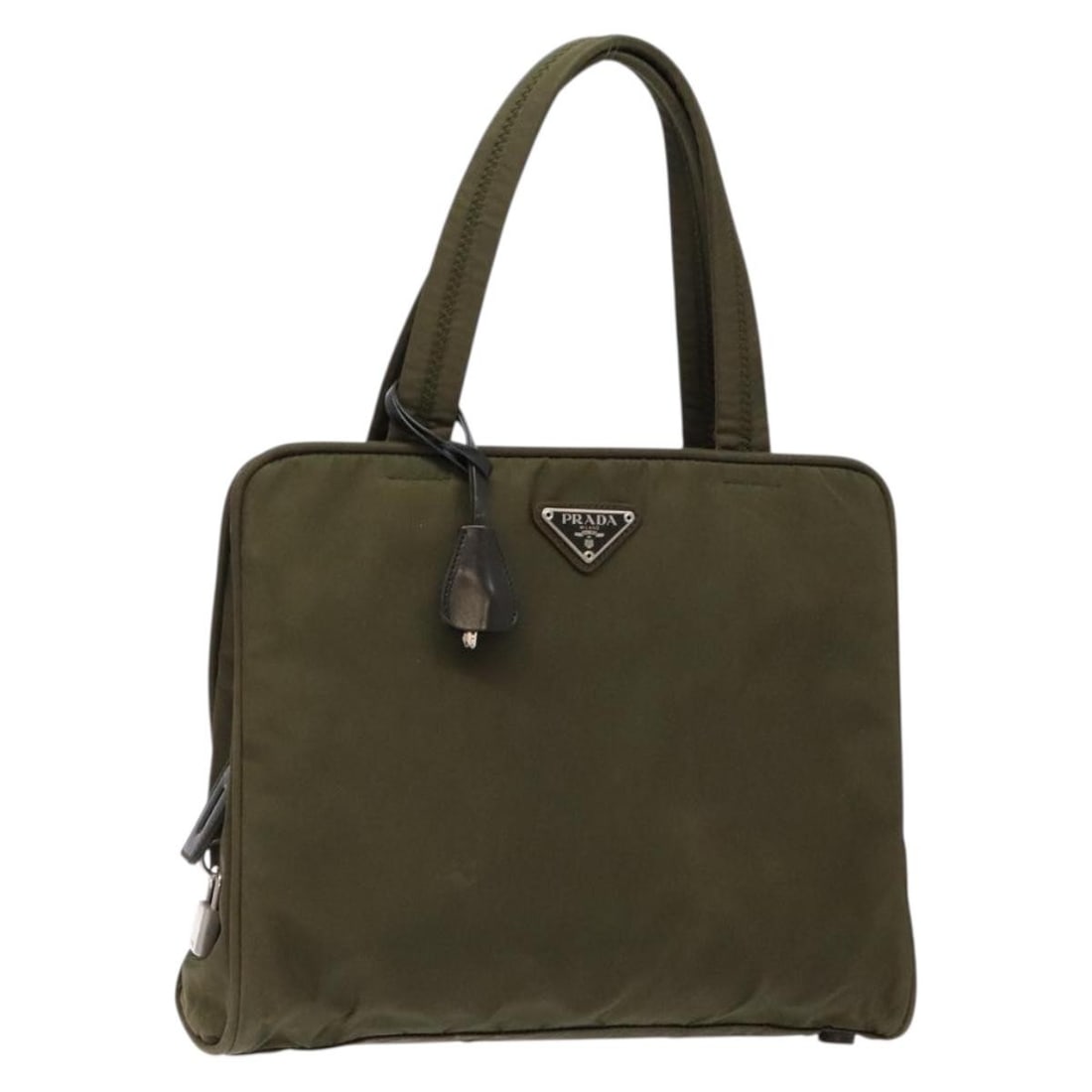 Authentic PRADA Green Nylon Hand Bag with Accessories (1 of 18)