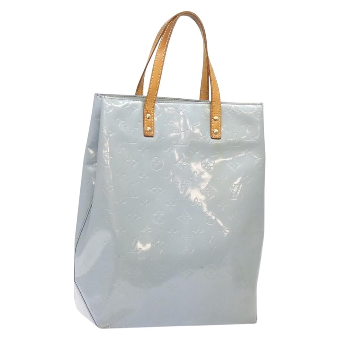 LOUIS VUITTON Monogram Vernis Reade MM Hand Bag Lavande M91226 Made in France: LOUIS VUITTON Monogram Vernis Reade MM Hand Bag Lavande M91226 Made in France This LOUIS VUITTON Monogram Vernis Reade MM Hand Bag in a beautiful Lavande color is crafted from high-quality patent leat