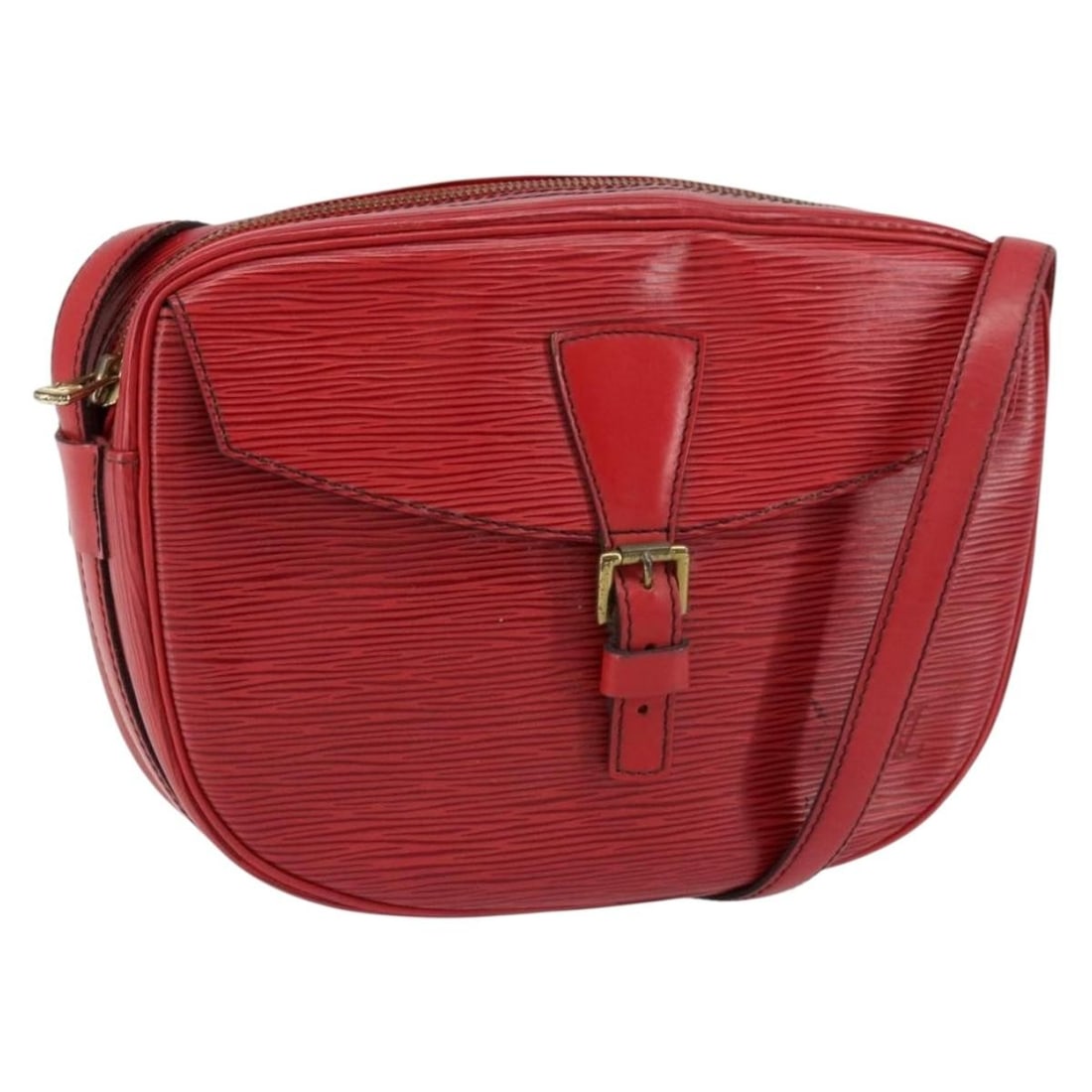 LOUIS VUITTON Epi Jeune Fille MM Red Shoulder Bag M52157 Auth (1 of 18)