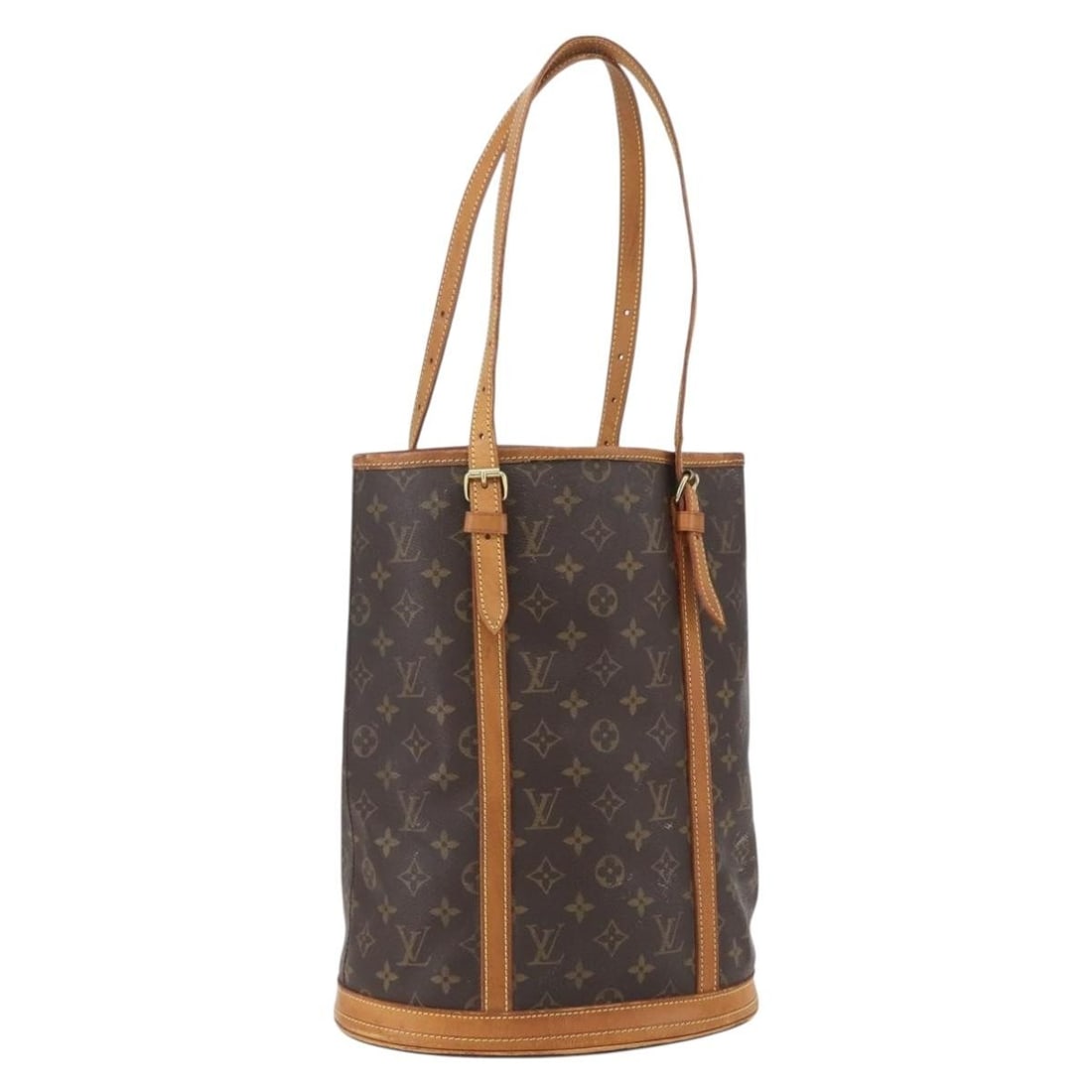 Louis Vuitton Bucket GM Monogram Canvas Shoulder Bag M42236 France: Louis Vuitton Bucket GM Monogram Canvas Shoulder Bag M42236 France This Louis Vuitton Monogram Bucket GM shoulder bag features the iconic monogram canvas exterior and is designed for daily use. The ba