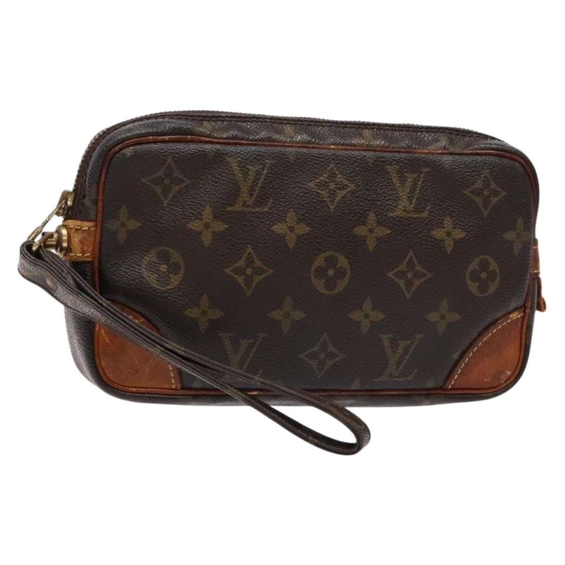 LOUIS VUITTON Monogram Marly Dragonne PM Clutch Bag M51827 Authentic France: LOUIS VUITTON Monogram Marly Dragonne PM Clutch Bag M51827 Authentic France This authentic LOUIS VUITTON Monogram Marly Dragonne PM Clutch Bag (M51827) is a stylish accessory crafted from durable Mono