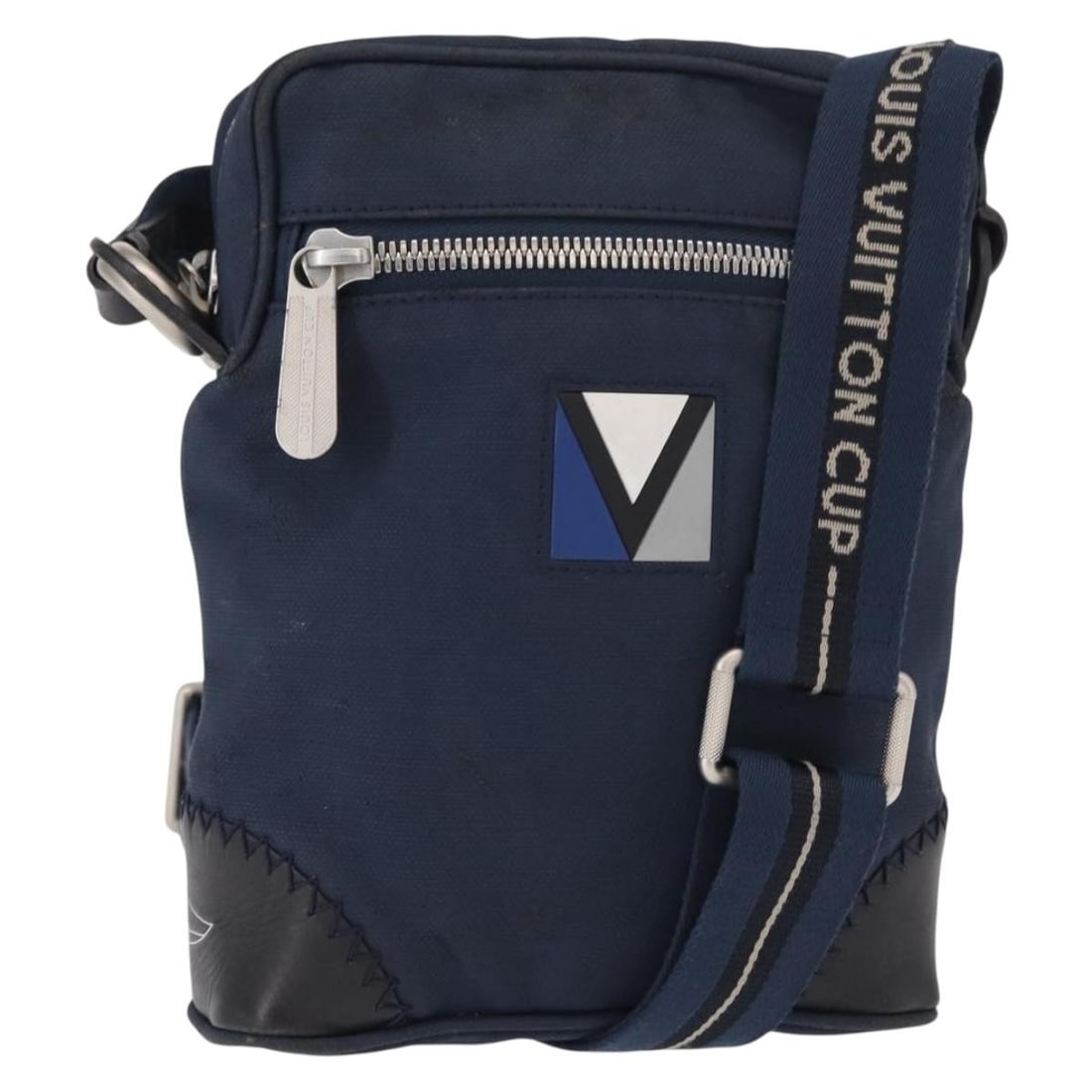Louis Vuitton Cup Solent Blue Coated Canvas M80707 Shoulder Bag France (1 of 18)