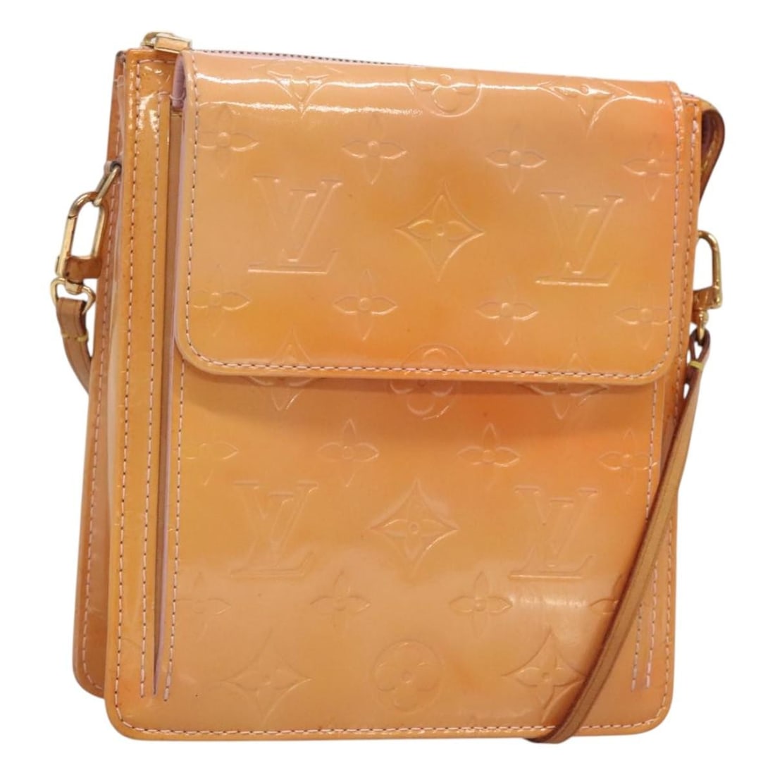 LOUIS VUITTON Monogram Vernis Motto Pouch Marshmallow Pink M91312 Authentic: LOUIS VUITTON Monogram Vernis Motto Pouch Marshmallow Pink M91312 Authentic Embrace luxury with the LOUIS VUITTON Monogram Vernis Motto Pouch in a delightful Marshmallow Pink. This elegant accessory p