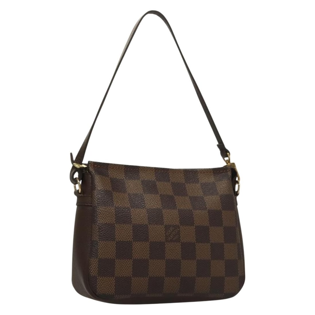Louis Vuitton Damier Ebene Makeup Pouch N51982 Auth France: Louis Vuitton Damier Ebene Makeup Pouch N51982 Auth France This authentic LOUIS VUITTON Damier Ebene Makeup Pouch is a stylish accessory crafted from durable Damier Ebene Canvas. Its classic design fe