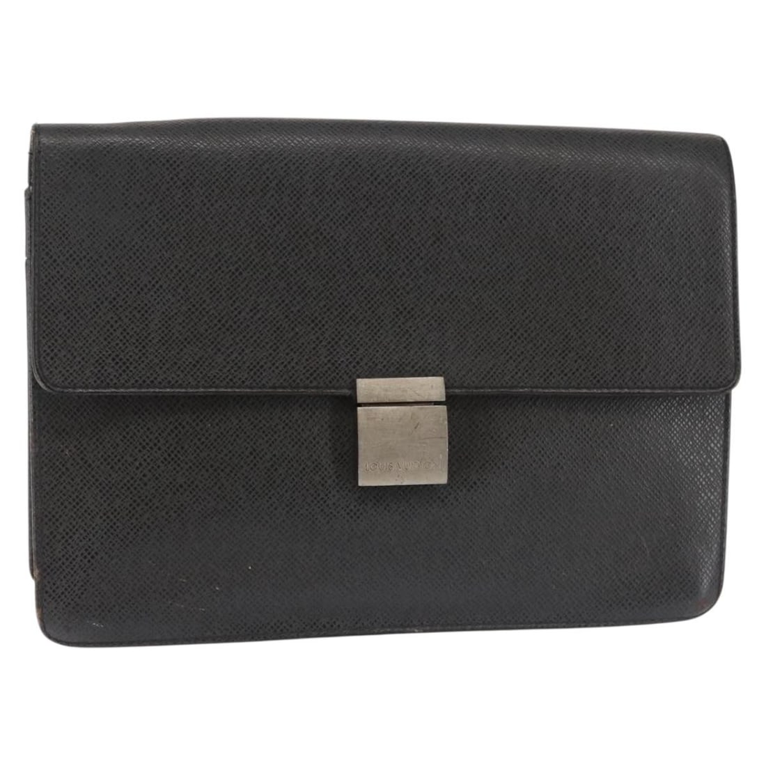 LOUIS VUITTON Taiga Selenga Clutch Bag Ardoise M30782 Auth Spain (1 of 18)