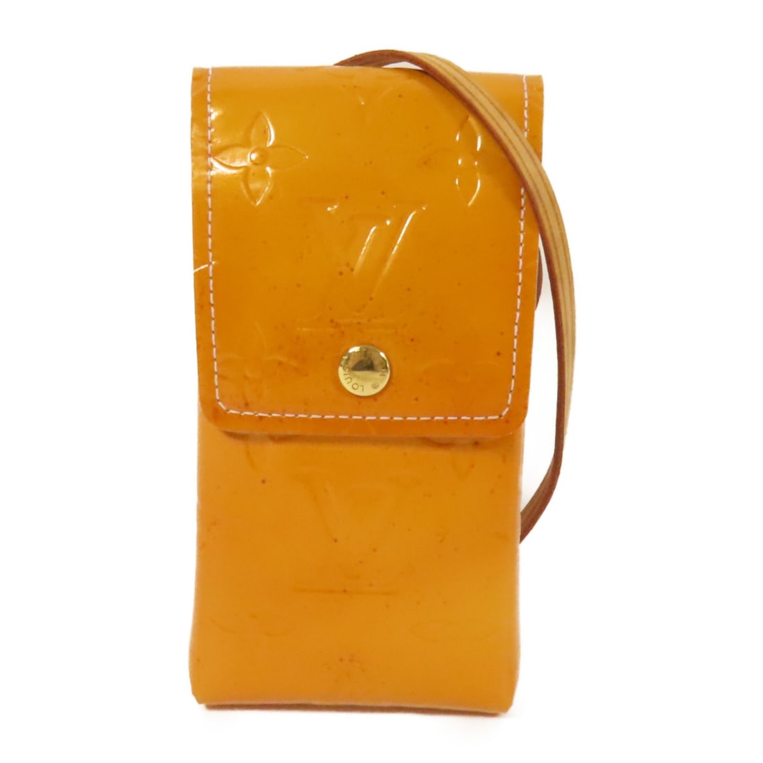 LOUIS VUITTON M91048 Orange Monogram Vernis Shoulder Bag (1 of 17)