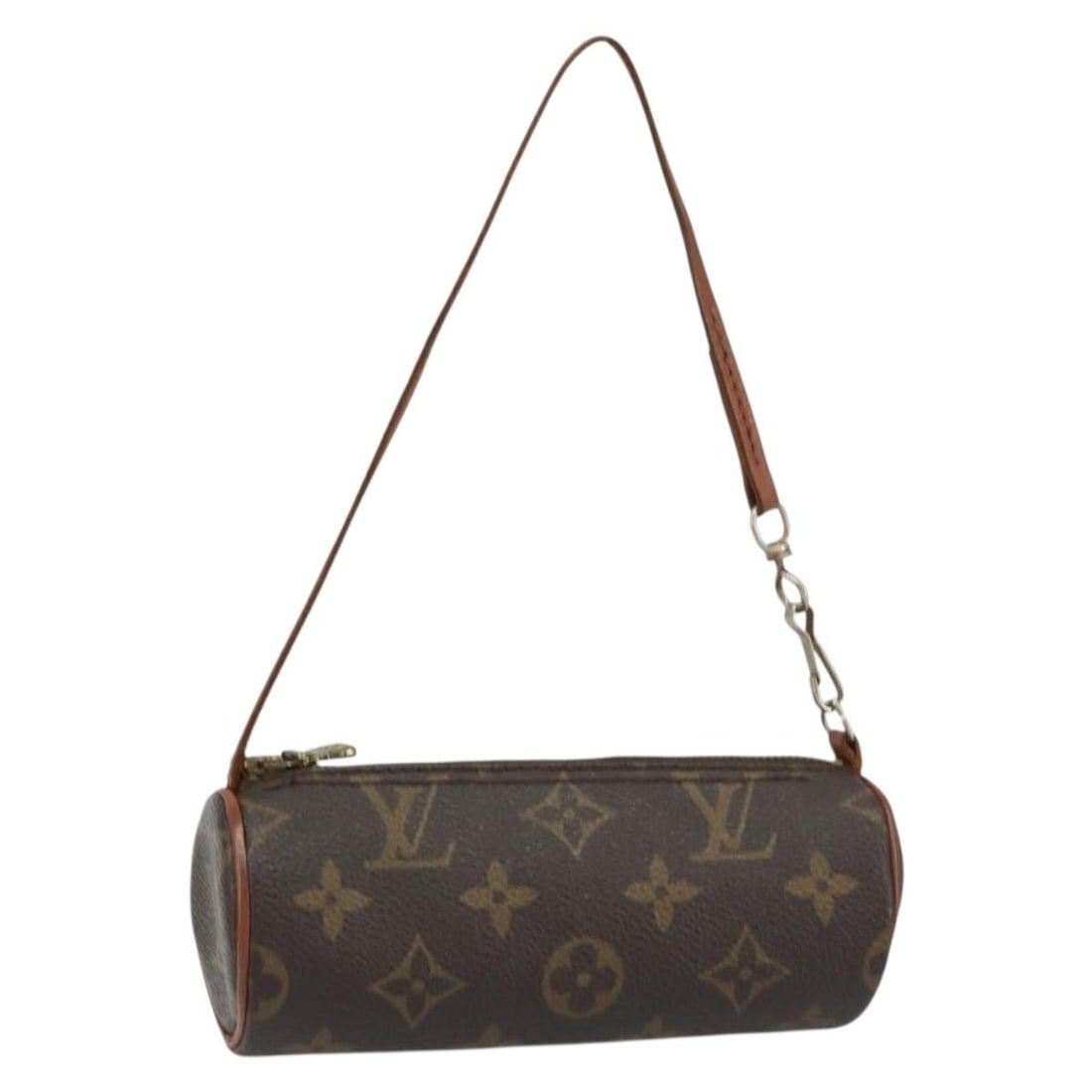 Papillon Monogram Canvas Pouch by Louis Vuitton France: Papillon Monogram Canvas Pouch by Louis Vuitton France This is a Louis Vuitton Monogram Papillon pouch crafted from signature monogram canvas. The pouch features a monogram exterior, and is heavily us