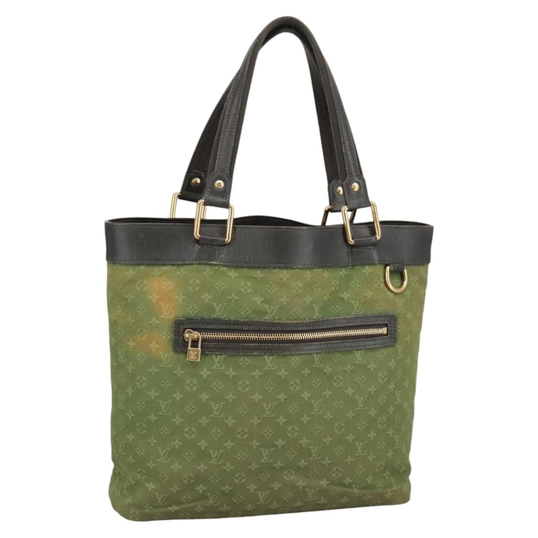 LOUIS VUITTON Monogram Mini Lucille Tote Bag TST Khaki M92681 Auth (1 of 18)