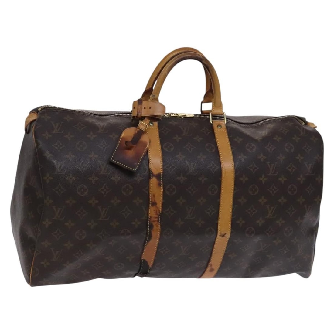 Louis Vuitton Monogram Keepall 55 Boston Bag M41424 Authentic (1 of 18)