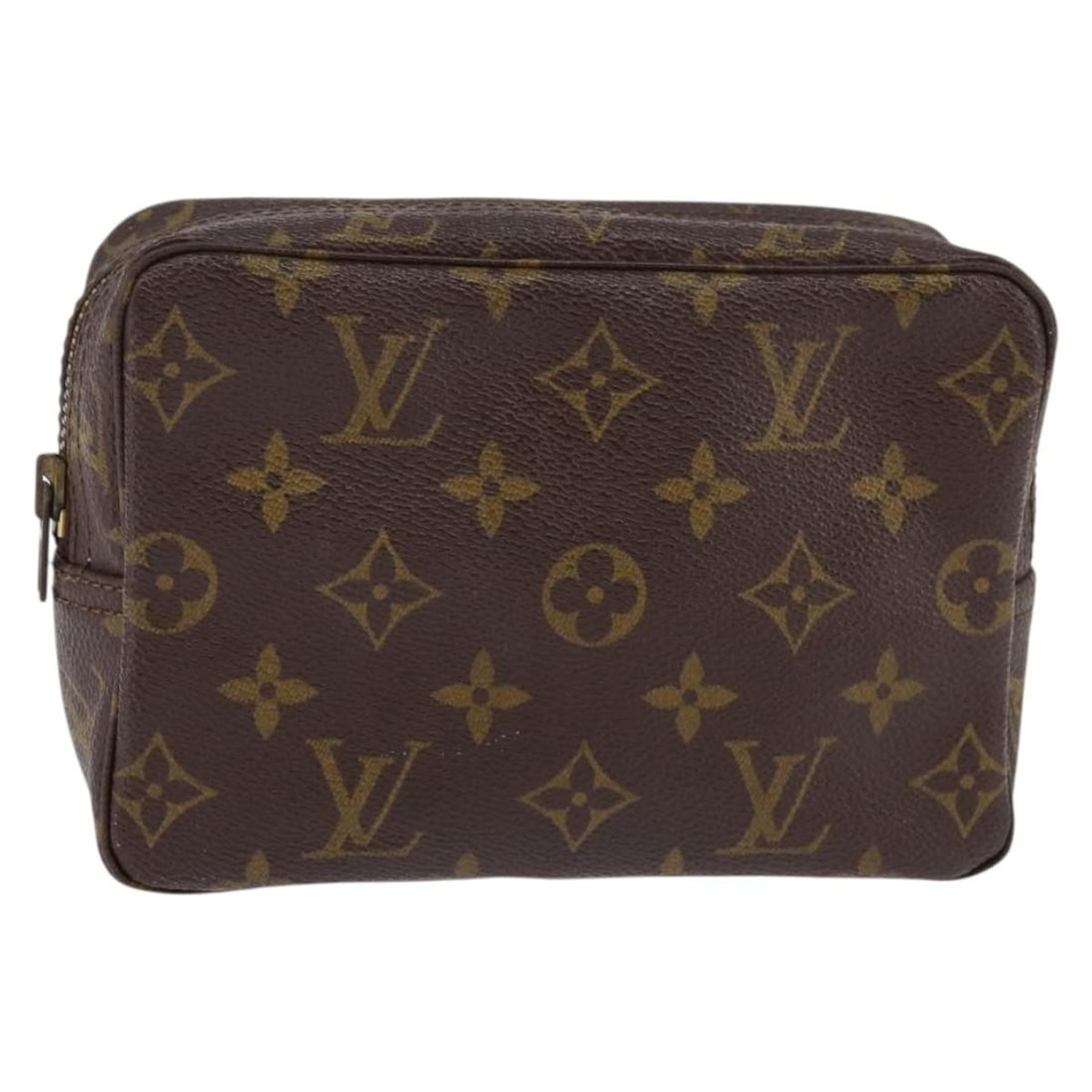 LOUIS VUITTON Monogram Trousse Toilette 18 Pouch M47526 France: LOUIS VUITTON Monogram Trousse Toilette 18 Pouch M47526 France This authentic Louis Vuitton Monogram Trousse Toilette 18 Pouch, model M47526, is a stylish and practical accessory from the renowned Fre