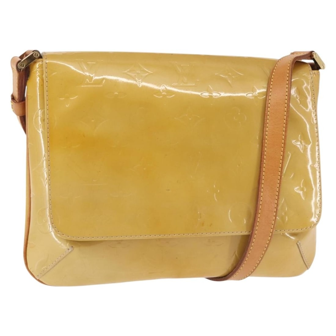 LOUIS VUITTON Monogram Vernis Thompson Street Shoulder Bag Beige M91301 Made in France: LOUIS VUITTON Monogram Vernis Thompson Street Shoulder Bag Beige M91301 Made in France This LOUIS VUITTON Monogram Vernis Thompson Street Bag is a stylish shoulder bag crafted from high-quality patent