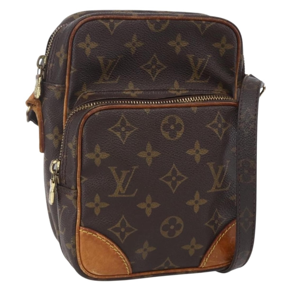 LOUIS VUITTON Monogram Amazon Shoulder Bag M45236 Authentic: LOUIS VUITTON Monogram Amazon Shoulder Bag M45236 Authentic This LOUIS VUITTON Monogram Amazon Shoulder Bag (Model: M45236) is a stylish accessory crafted from signature Monogram Canvas. The bag featu