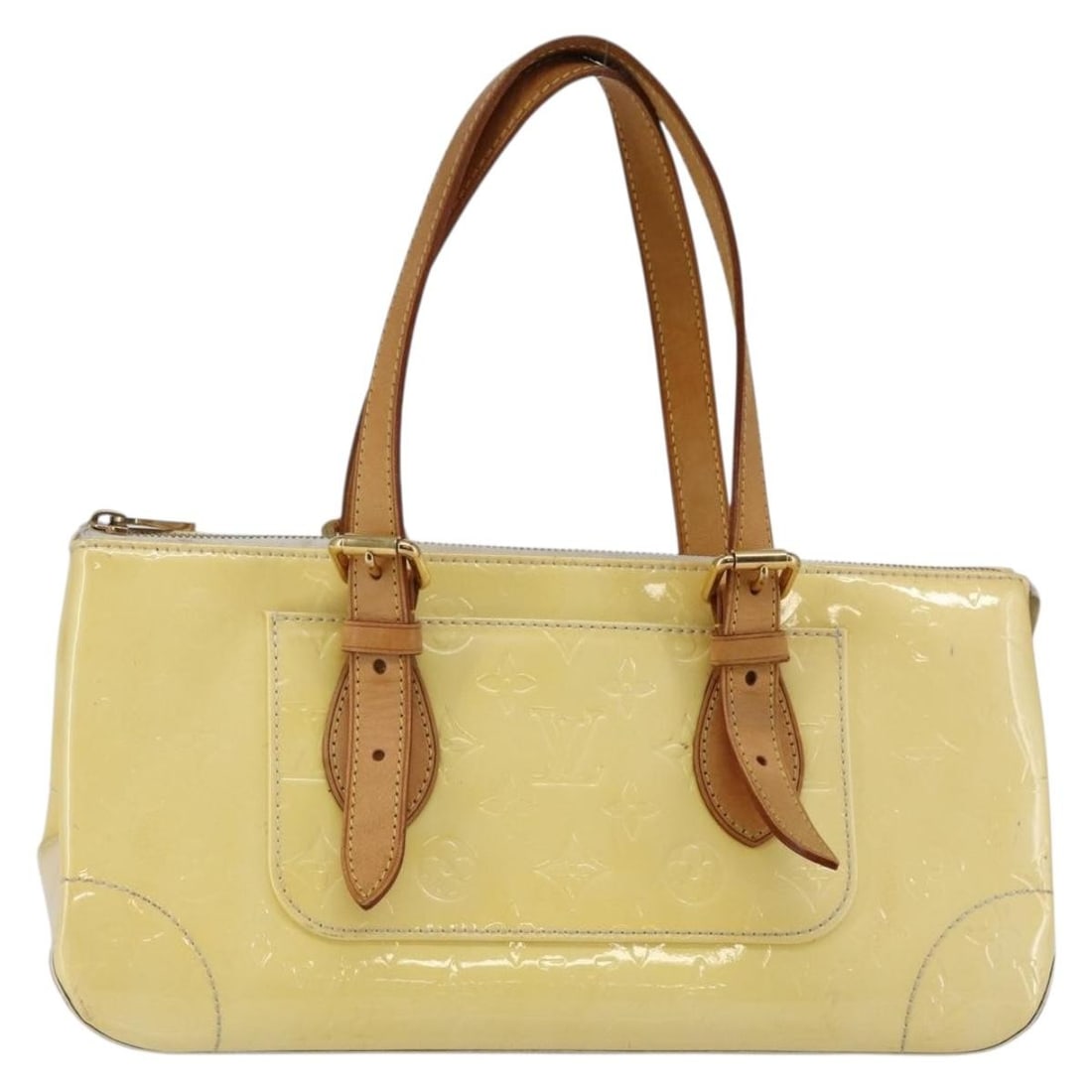 LOUIS VUITTON Monogram Vernis Rosewood Avenue Hand Bag M93508 Perle Patent Leather: LOUIS VUITTON Monogram Vernis Rosewood Avenue Hand Bag M93508 Perle Patent Leather The LOUIS VUITTON Monogram Vernis Rosewood Avenue Hand Bag in Perle is a stunning accessory that showcases the brand'