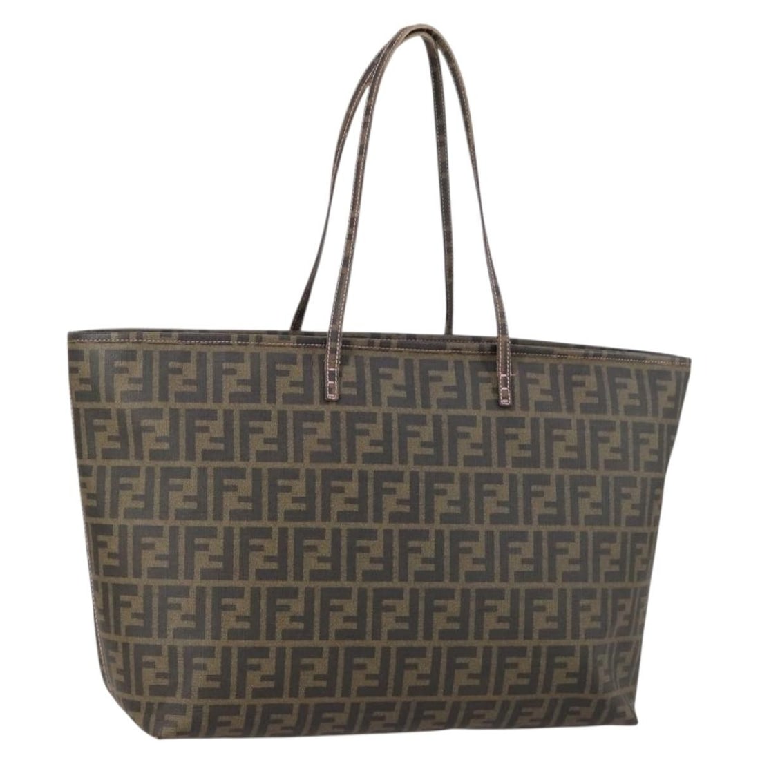 FENDI Zucca Canvas Tote Bag Black Brown Made in Italy (1 of 18)