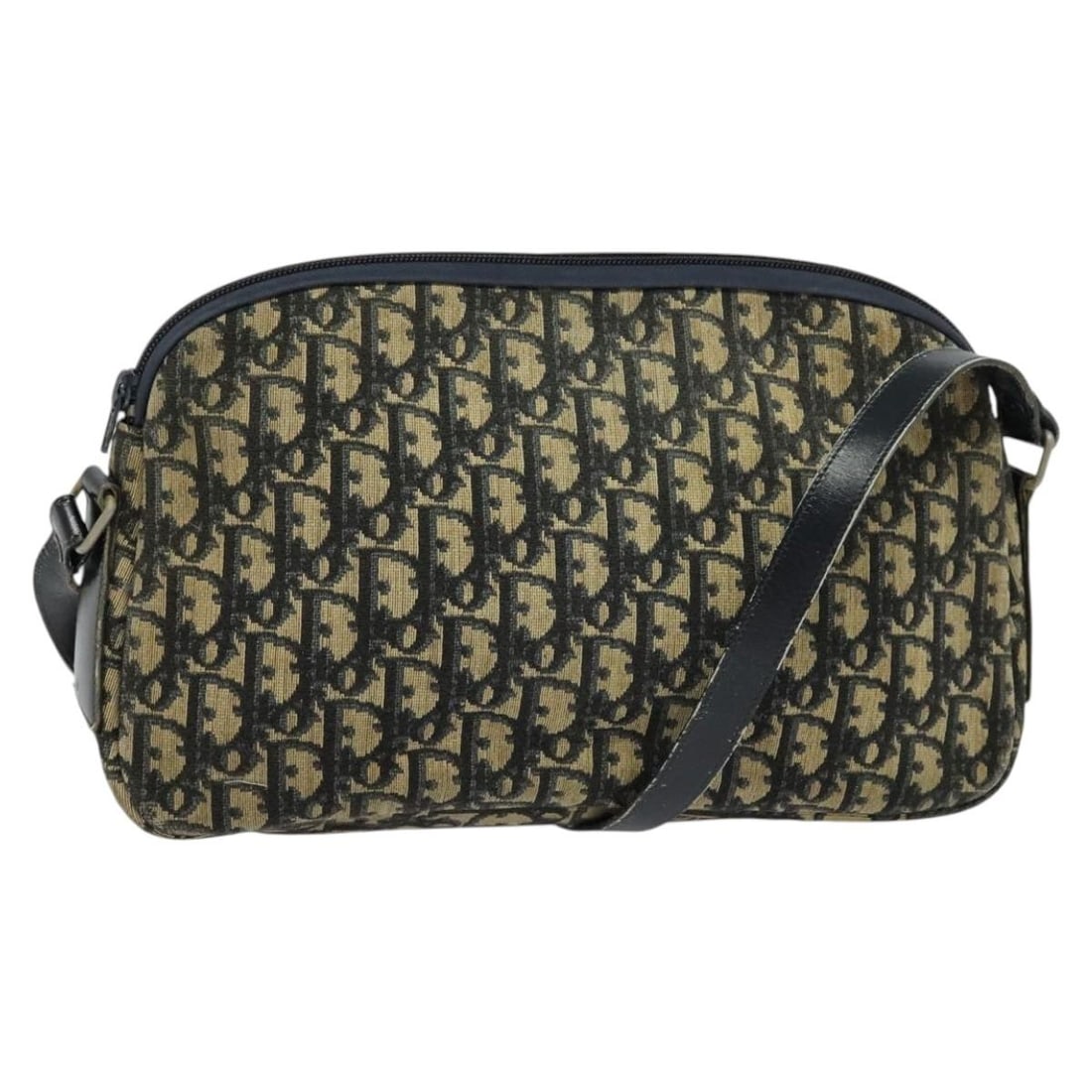 Christian Dior Trotter Canvas Shoulder Bag Navy Gold Made in France: Christian Dior Trotter Canvas Shoulder Bag Navy Gold Made in France This Christian Dior Trotter Canvas Shoulder Bag is a stylish accessory that showcases a beautiful navy and gold color scheme. Crafte