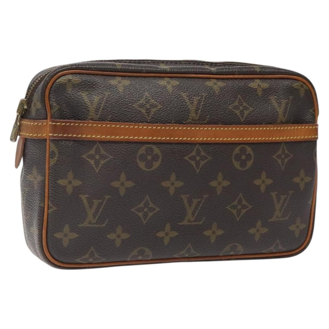 LOUIS VUITTON Monogram Compiegne 23 Clutch Bag M51847 Auth France: LOUIS VUITTON Monogram Compiegne 23 Clutch Bag M51847 Auth France This authentic LOUIS VUITTON Monogram Compiegne 23 Clutch Bag (M51847) features a classic design crafted from durable Monogram Canvas.