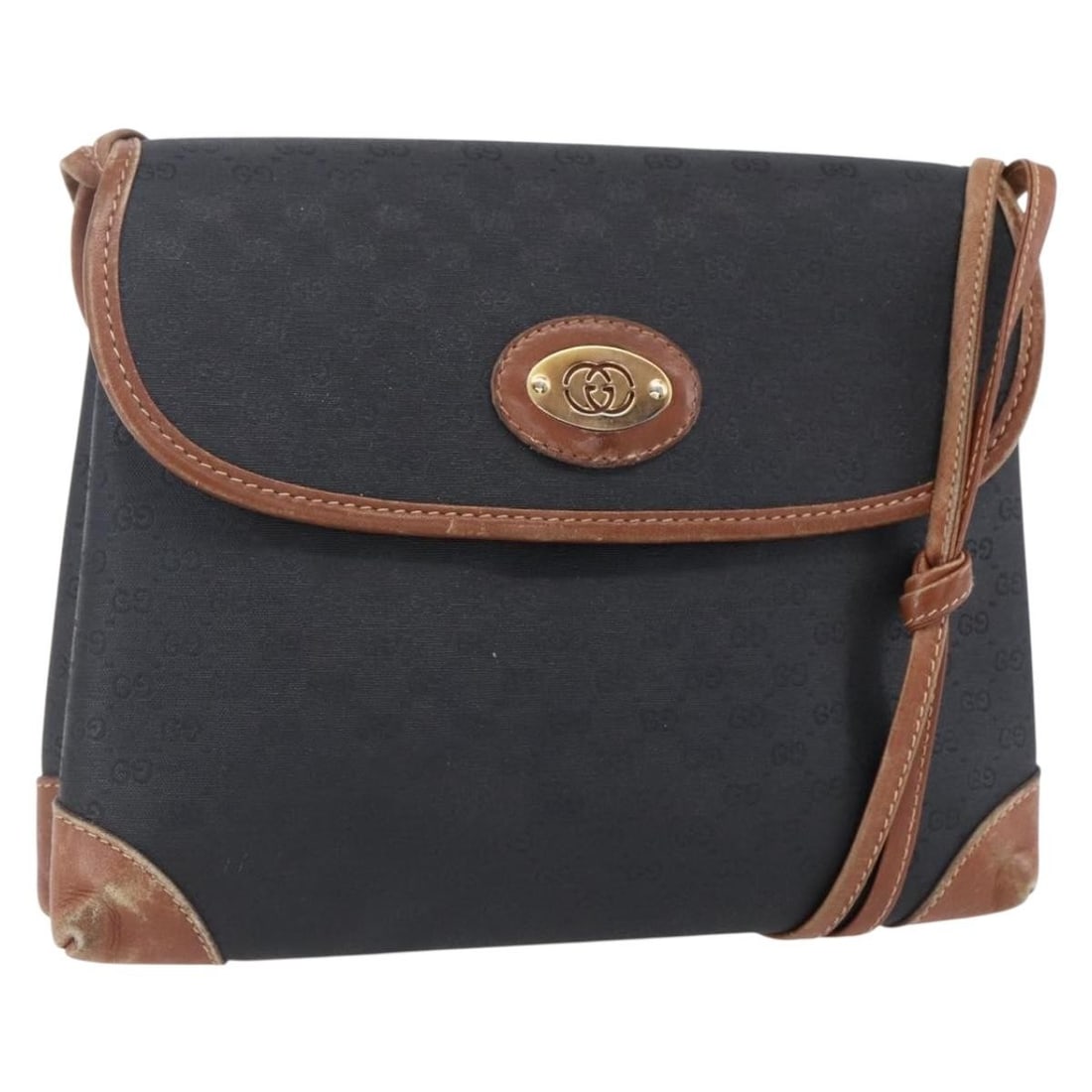 GUCCI Micro GG Supreme Shoulder Bag Black Gold 007 92 5548 Auth: GUCCI Micro GG Supreme Shoulder Bag Black Gold 007 92 5548 Auth This authentic GUCCI Micro GG Supreme Shoulder Bag showcases a stylish black and gold design, crafted from high-quality PVC leather with